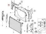 Original BMW E46 M3 Fan Shroud Bracket Air Duct KANAN 17112228946 - Image 5