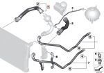 BMW F25 X3 F26 X4 Coolant Hose Selang Air Radiator Atas 17127639213 - Image 5