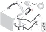 BMW F25 X3 F26 X4 Selang Air Radiator Atas Oil Cooler 17127646155 - Image 5