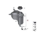 Original BMW E84 X1 E89 Z4 Tabung Radiator Expansion Tank 17137640514 - Image 5