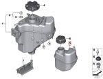 BMW F30 F32 LCI Facelift Tabung Radiator Kecil Expansion Tank B48 B58 - Image 5