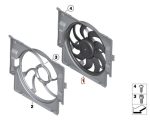 Original BMW F10 520i 528i N20 Kipas Radiator Fan Housing 17418642161