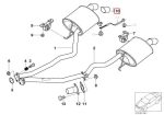 Original BMW E53 X5 Gloss Black Chrome Exhaust Tip Sport Package - Gambar 4