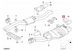 Original BMW E46 330i Chrome Exhaust Tip Tailpipe Ujung Knalpot KANAN - Image 5