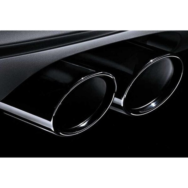 Original BMW E90 LCI 325i 330i Black Chrome Exhaust Tip Sport Edition