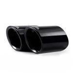 Original BMW E90 LCI 325i 330i Black Chrome Exhaust Tip Sport Edition - Image 3