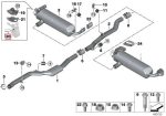 Original BMW Exhaust Fixing Bow Cantelan Bracket Knalpot 18307620323 - Image 4