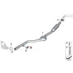 BMW F87 M2 F30 F32 N20 N55 Exhaust Hanger Bracket Catalytic Converter - Gambar 5