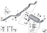 Original BMW F30 320i 330i LCI Muffler Clamp Exhaust Knalpot B48 - Image 5