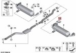 Original BMW G30 Gloss Black Exhaust Tip Ujung Knalpot Trapezoid KANAN - Image 5