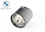 Original BMW F48 X1 Black Chrome Exhaust Tailpipes Tip Knalpot