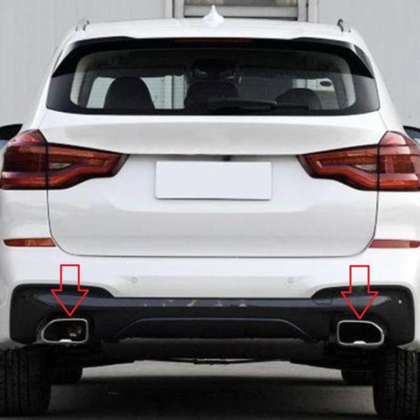 BMW G01 X3 G02 X4 LCI Chrome Exhaust Tip Ujung Knalpot