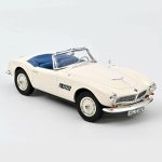 1:18 Miniatur BMW 507 Convertible 1956 White Diecast by Norev - Gambar 3