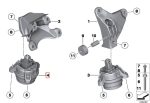 Original BMW F07 F10 F06 F12 F13 Engine mounting Mesin N55 - KANAN - Image 5