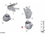 Original BMW G01 X3 20i Engine mounting Mesin B48 22116877659 - Image 5