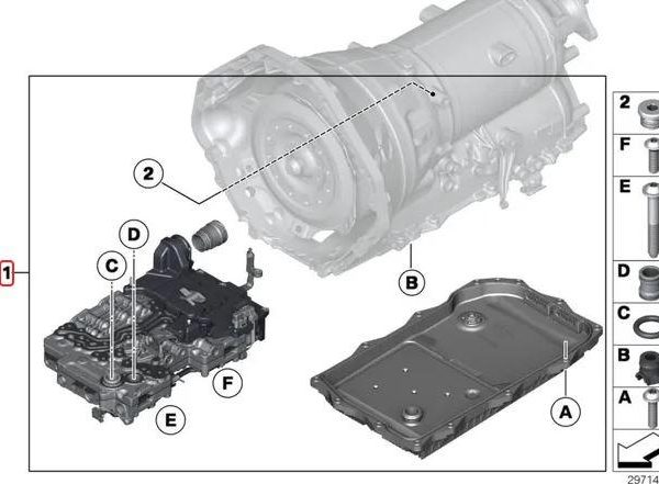 Original BMW E70 X5 LCI GA8HP45Z Exchange Mechatronic Repair Kit