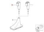 Original BMW E46 E39 E38 E53 X5 Z3 Leather Selector Shift Knob Kulit - Image 5