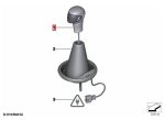 Original MINI Cooper S R55 R56 R57 R58 R59 R60 R61 Shift Knob Selector Matic 25167584239 - Image 5