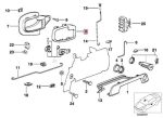 Febi BMW E36 Z3 Door Handle Frame Ring Bingkai Tuas Pintu KANAN - Image 5