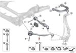 Ori BMW G05 X5 Lower Control Arm Ball Joint Depan KANAN 31106893550 - Image 6