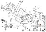 LEMFORDER BMW E65 E66 Control Arm Roda Depan KIRI Belakang 31122347985 - Image 3