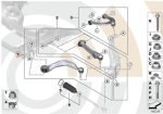 Original BMW F06 F10 F12 F13 Lower Control Arm Ball Joint Depan KANAN - Image 5