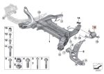 DELPHI MINI R60 R61 Bracket Wishbone Arm Bushing KANAN 31129803498 - Image 4