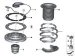 BMW F80 M3 F82 F83 M4 Plat Shock Mount Guide Support Atas DEPAN KIRI - Image 4