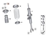 Original BMW F01 F02 F10 F11 F06 F12 F13 Cover Tutup Shock Roda Depan - Image 5