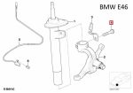 Original BMW E46 E38 E85 E86 Z4 Baut Camber Shock Depan 31306779487 - Image 6