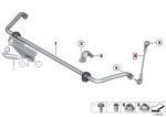Ori BMW F30 F32 Stabilizer Link Lingkit Stabil Adaptive DEPAN KIRI - Image 3