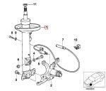 SACHS BMW E36 320i 323i 328i Shock Breaker Depan KANAN 31311092308 - Gambar 5