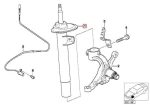 Orginal BMW E46 Sedan Coupe 325i 330i 325Ci 330Ci Pre-LCI Shock Breaker Absorbers Depan KANAN - Image 5