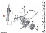 Original MINI Cooper F56 LCI Shock Absorber Shockbreaker Depan KIRI - Image 4