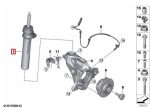 Original MINI Cooper F56 LCI Shock Absorber Shockbreaker Depan KANAN - Image 4