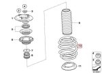 Original BMW E46 M3 CSL Coil Spring Per Keong Suspensi Depan - Image 4