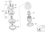 Original BMW E83 X3 E39 Guide Support Mounting Shock Roda Depan - Gambar 6
