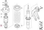 Original BMW E70 X5 E71 X6 Busa Shock Stopper Bump Stop Depan - Image 5