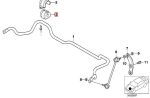 Original BMW E39 M5 Bushing Stabilizer DEPAN - Gambar 5