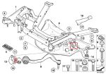 MEYLE BMW E65 E66 Paket Bushing Control Arm Roda Depan SET KIRI KANAN - Image 3