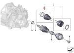 Original BMW F45 F46 F48 X1 Boot Seal CV Joint As Roda Depan Dalam - Image 3