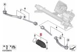 Original MINI R55 R56 R57 R58 R59 R60 Karet Boot Rak Stir Tie Rod - Image 3