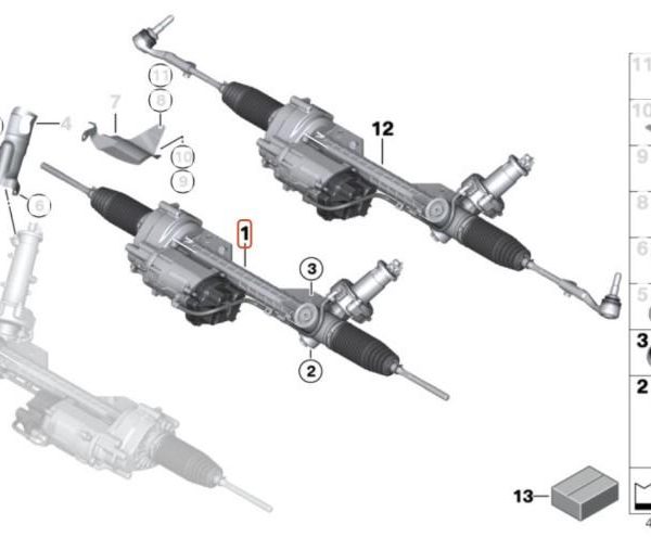 Original BMW F32 F33 Steering Rack Rak Stir Electric EPS 32106892984