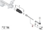 Original MINI Clubman F54 Countryman F60 Tie Rod Assembly KANAN - Image 5