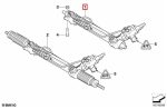 Original BMW E39 Steering Rack Rak Stir Hydraulic Gear Servotronic