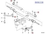 Original BMW E38 E39 E52 Z8 Mur Baut Tie Rod Self Locking Hex Nut - Image 5
