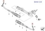 Original BMW E38 E39 E52 Z8 Mur Baut Tie Rod Self Locking Hex Nut - Image 6