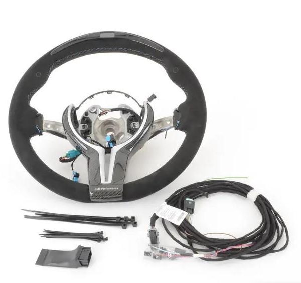 Original BMW F82 F83 M4 Performance LED Steering Wheel Stir Alcantara