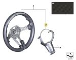 BMW F80 M3 F82 F83 M4 M Performance Carbon Steering Trim Cover Stir - Gambar 6