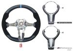 BMW F87 M2 F80 M3 F82 F83 M4 Performance Steering Wheel Stir Alcantara - Gambar 5